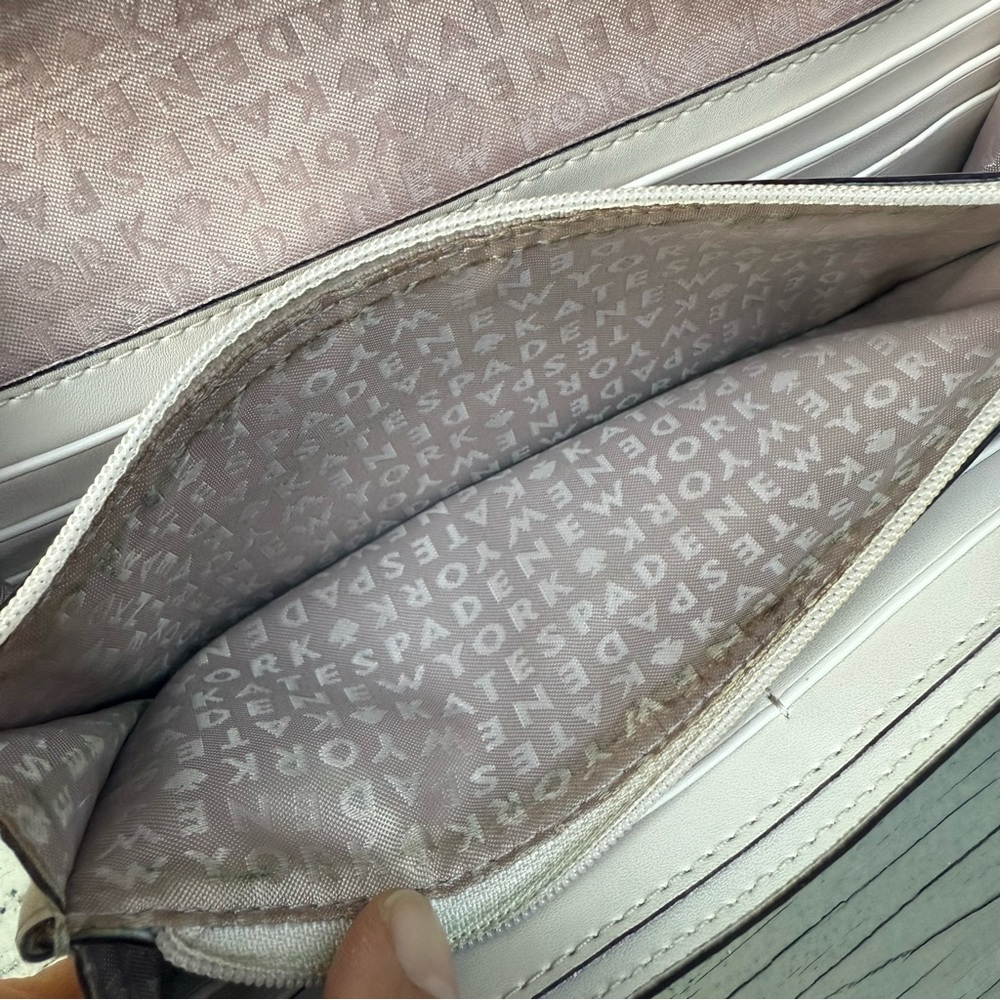 Kate Spade New York Walter Place Jean Leather Envelope Wallet in Pebble Cream - Picture 14 of 16